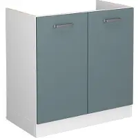 Vicco Mobile lavello cucina R-Line Grigio-blu 80 cm senza piano di lavoro, Model 41197