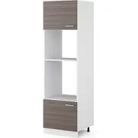 Vicco Mobile cucina microonde R-Line Grigio nobile 60 cm, Model 29763