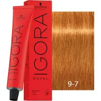Schwarzkopf Professional Igora Royal 9-7 Biondo rame extra chiaro 60ml — Tinta permanente capelli