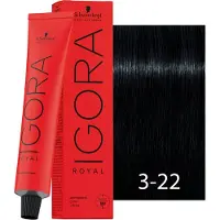 Schwarzkopf Professional Igora Royal 3-22 Castano Scuro Cenere Extra 60ml — Tinta per capelli