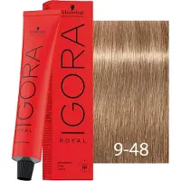 Schwarzkopf Professional Igora Royal 9-48 Biondo Chiaro Extra Beige Rosso 60ml — Tinta per capelli