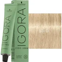 Schwarzkopf Professional Igora Zero Amm 10-0 Biondo Ultra Naturale 60ml — Tinta per capelli