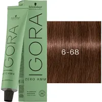 Schwarzkopf Professional Igora Zero Amm 6-68 Biondo Scuro Rosso Cioccolato 60ml — Tinta permanente