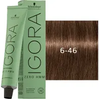 Schwarzkopf Professional Igora Zero Amm 6-46 Biondo Scuro Beige Cioccolato 60ml — Tinta permanente