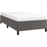 vidaXL Struttura letto grigio 100x200 cm in Pelle finta