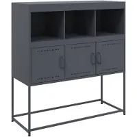 vidaXL Credenza antracite 100,5x39x107 cm acciaio