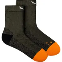 Salewa MTN TRN All Mountain QRT Sock Calze da trekking Uomo (45-47, nero/olivia)