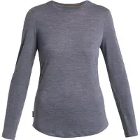 Icebreaker Women's Merino 125 Cool-Lite Sphere III L/S Tee Maglia merino Donna (L, grigio)