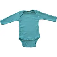 Engel Baby Bodysuit Long Sleeve with Press Studs on Shoulder Intimo lana merinos Bambini (98/104, turchese)