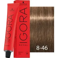 Schwarzkopf Igora Royal 8-46 Biondo Chiaro Beige Cioccolato 60ml — Tinta permanente