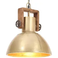 vidaXL Lampada a sospensione in stile industriale 25 W ottone rotonda 30 cm E27