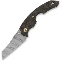 FOX Knives Virtus FX-541 DMG, Damasteel Carbon Fiber coltello tagliasigari