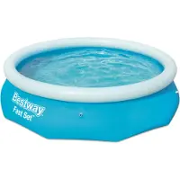 Bestway Piscina Gonfiabile Rotonda A Installazione Rapida Ø Senza Filtro 305x76 Cm