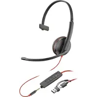 HP Poly Cuffie Voip Blackwire 3215