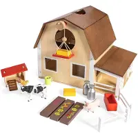 Eurekakids Fattoria In Legno Con Animali E Accessori-la Granja De Paul