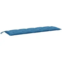 vidaXL Cuscino per panca da giardino Melange Blue 180x50x7 cm tessuto