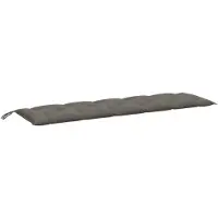 vidaXL Cuscino per panchina da giardino Melange grigio scuro 180x50x7 cm tessuto