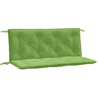 vidaXL Cuscini per panca da giardino 2 pz. Tessuto verde melange 120x50x7 cm