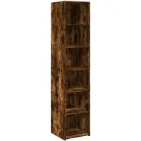 vidaXL Credenza rovere fumé 40x41x185 cm materiale a base di legno