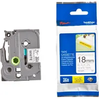 Brother Nastro TZe-S241 - Nero su bianco (18 mm)