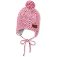 Sterntaler Kid's Knitted Beanie Pompom Berretto Bambini (41 cm, fuchsia)