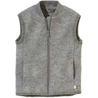 Disana Kid's Milled Wool Vest Gilet in lana merino Bambini (134/140, grigio)