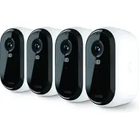 Arlo Essential VMC2450: IP Camera 4er Pack, Telecamera di sicurezza IP, Interno ed esterno, Wireless, Soffitto/parete/asta, Bianco, Sfera (forma)