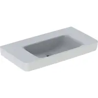 Geberit Renova Plan, lavabo avec tablette, 90x48 cm, sans trou pour robinetterie, sans trop-plein, 501705, 501.705.00.8, 501.705.00.8