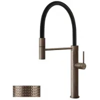 Gessi Miscelatore monocomando semipro Gessi316 Cesello 60014 708 47,8 cm Rame spazzolato PVD
