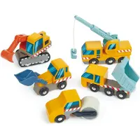 Tender Leaf Toys Baustellenfahrzeuge (Material Holz, Kinderspielzeug) 7508355