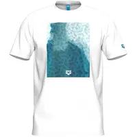 Arena Men's T-shirt Solid Cotton White-water Monogram Taglia: M | Pantaloncini da bagno Outlet | Uomo | Bianco