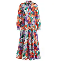 Colourful Rebel Vianne Big Flower Maxi Dress Multicolor Taglia: XS | Abiti in T-Shirt Outlet | Donna