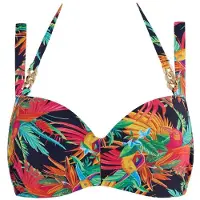 Marlies Dekkers Hula Haka Rainforest And Gold Plunge Balcony Bikini Top Taglia: 75E | Bikini Outlet | Donna | Giallo
