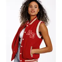 Alter Ego Fenna Jacket Red / Off White Taglia: L | Gilet Outlet | Donna | Rosso
