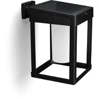 Philips Lampada da parete con sensore solare Camill nero/bianco 14 x 14 cm