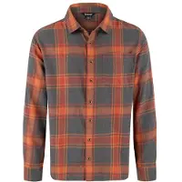 Sherpa Batsa Eco L/S Shirt Camicia Uomo (L, marrone)