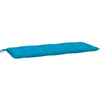 vidaXL Cuscino per panchina da giardino azzurro 120x50x7 cm Tessuto Oxford