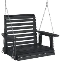 vidaXL Sedia da giardino sospesa con catene metalliche in legno massiccio di abete nero