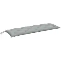 vidaXL Cuscino per panca da giardino Melange grigio chiaro 150x50x7 cm tessuto