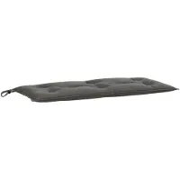 vidaXL Cuscino per panca da giardino grigio scuro melange 100x50x7 cm tessuto