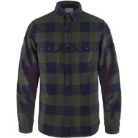 Fjällräven Övik Heavy Flannel Shirt Camicia Uomo (L, nero)