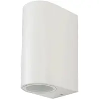 V-TAC VT-7652 Portalampada wall light rotondo alluminio bianco 2xGU10 – SKU 7542