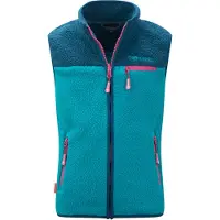 TROLLKIDS Kid's Hemsedal Vest Gilet in pile Bambini (152, turchese)