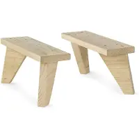 Astigarraga Gambe In Pino Massello 31x13.5x9 Cm 2 Unità