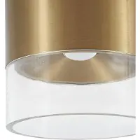 LINDBY Plafoniera Dalila, oro, Ø 10 cm, alluminio