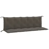 vidaXL Cuscini per panca da giardino 2 pz. Tessuto grigio scuro melange 180x50x7 cm
