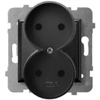 Ospel GP-2UR/m/33, nero, IP20, 16 A, 71 mm, 45 mm, 71 mm