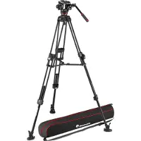 Manfrotto Testa Video Fluida Con Treppiede Doppio Rapido In Alluminio 645 504x