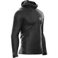 Compressport - Giacca da running impermeabile - Hurricane Waterproof 10/10 Jacket M Black per Uomo - Taglia S - Nero