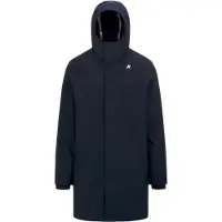 K-way - Parka lungo da uomo - Thomas Bonded Blue Depht Blue Depht per Uomo in Pelle - Taglia L - Blu navy
